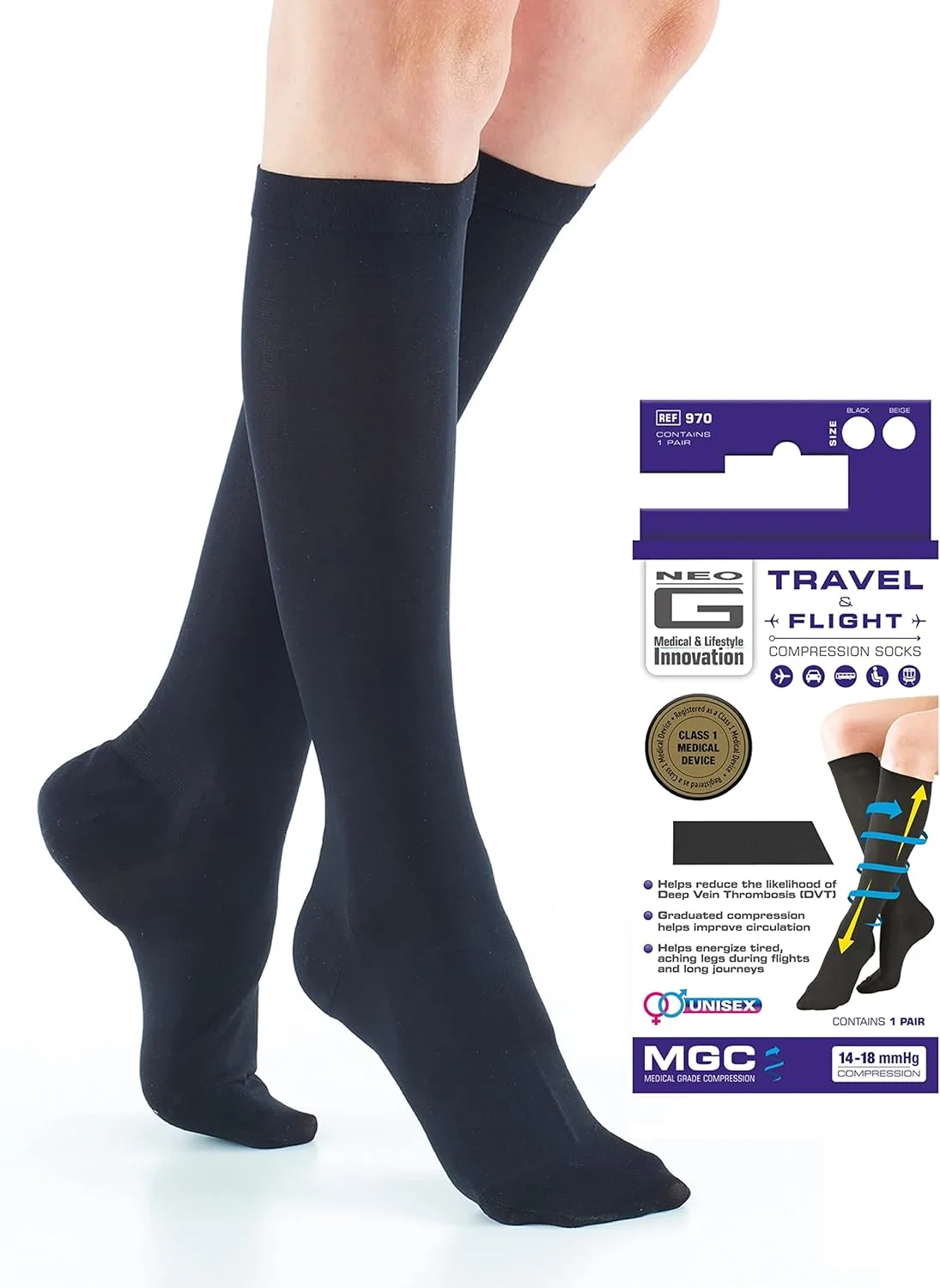 Neo G Travel Compression Socks
