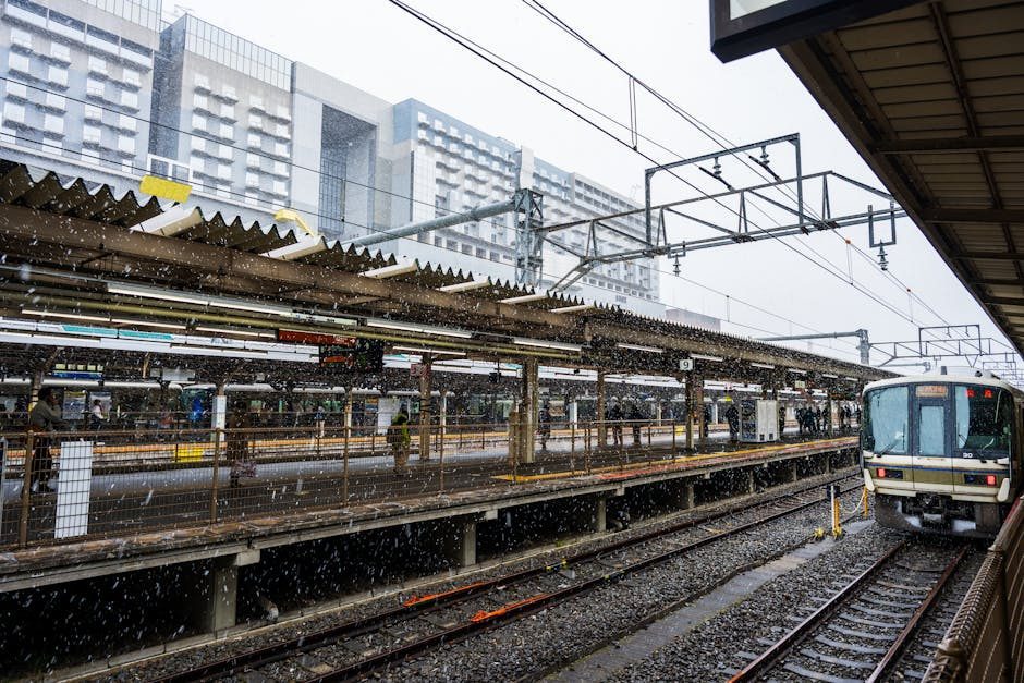 Kyoto Station platform - travel hub for exploring Kyoto