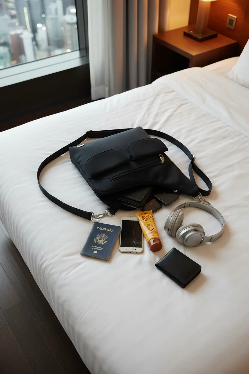best foldable tote bag for travel extra carry on — Emma everyday travel bag
