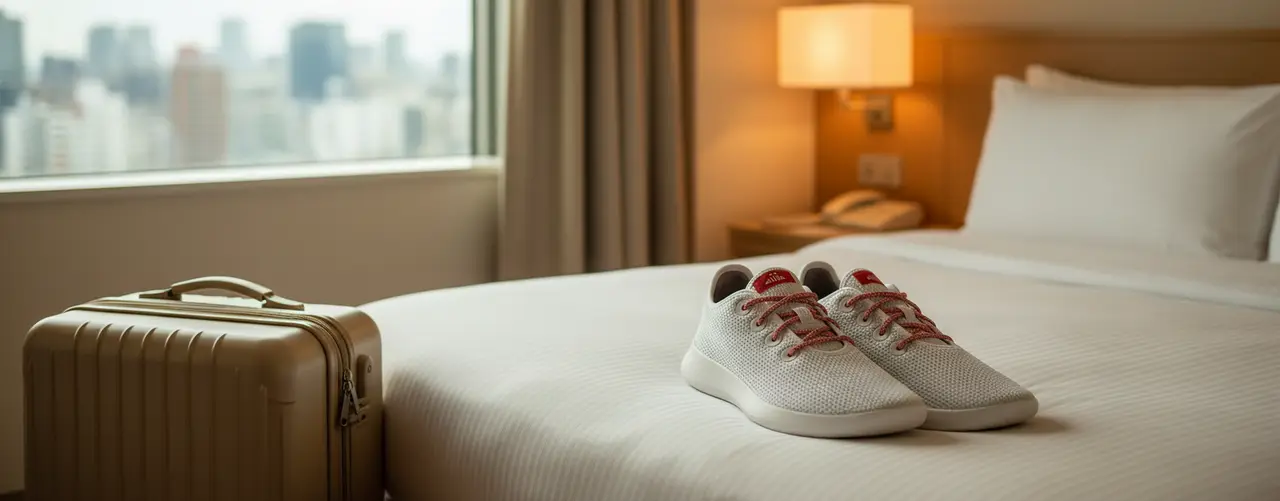 best sandals for walking all day travel summer — Emma travel shoes in use