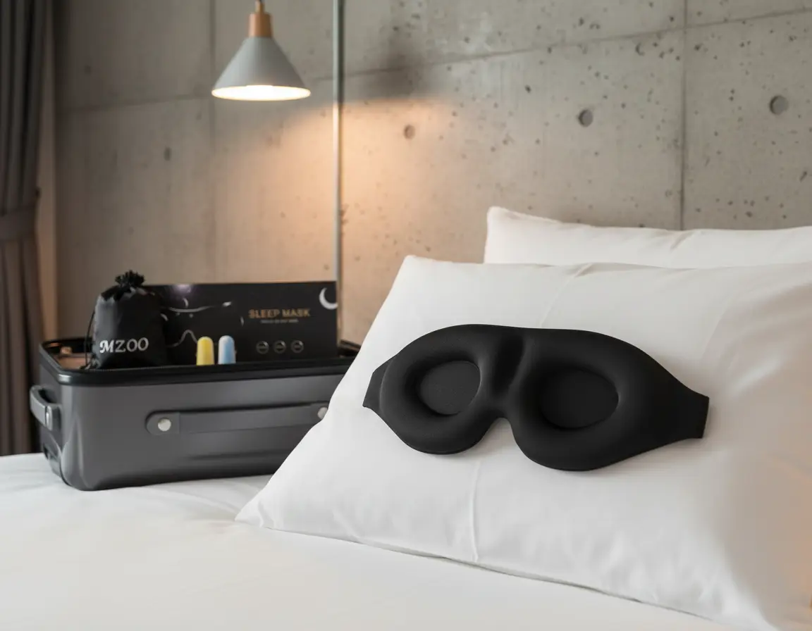 best sleep mask for long haul flights — Emma travel comfort item